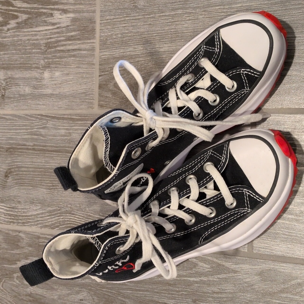 Converse MADE WITH LOVE🤍❤️🩷Black & White High-Tops Valentine's Perf!